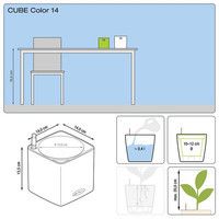 Умный вазон Lechuza Cube Color 14 1 л зеленый 13385