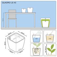 Умный вазон Lechuza Quadro Premium LS 43 31,9 л белый 16180
