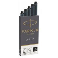 Фото Подарочные картриджи Quink для перьевых ручек Parker Черные 11 410BK