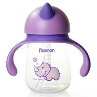 Бутылочка для кормления Fissman с ручками 260 мл фиолетовая 6901