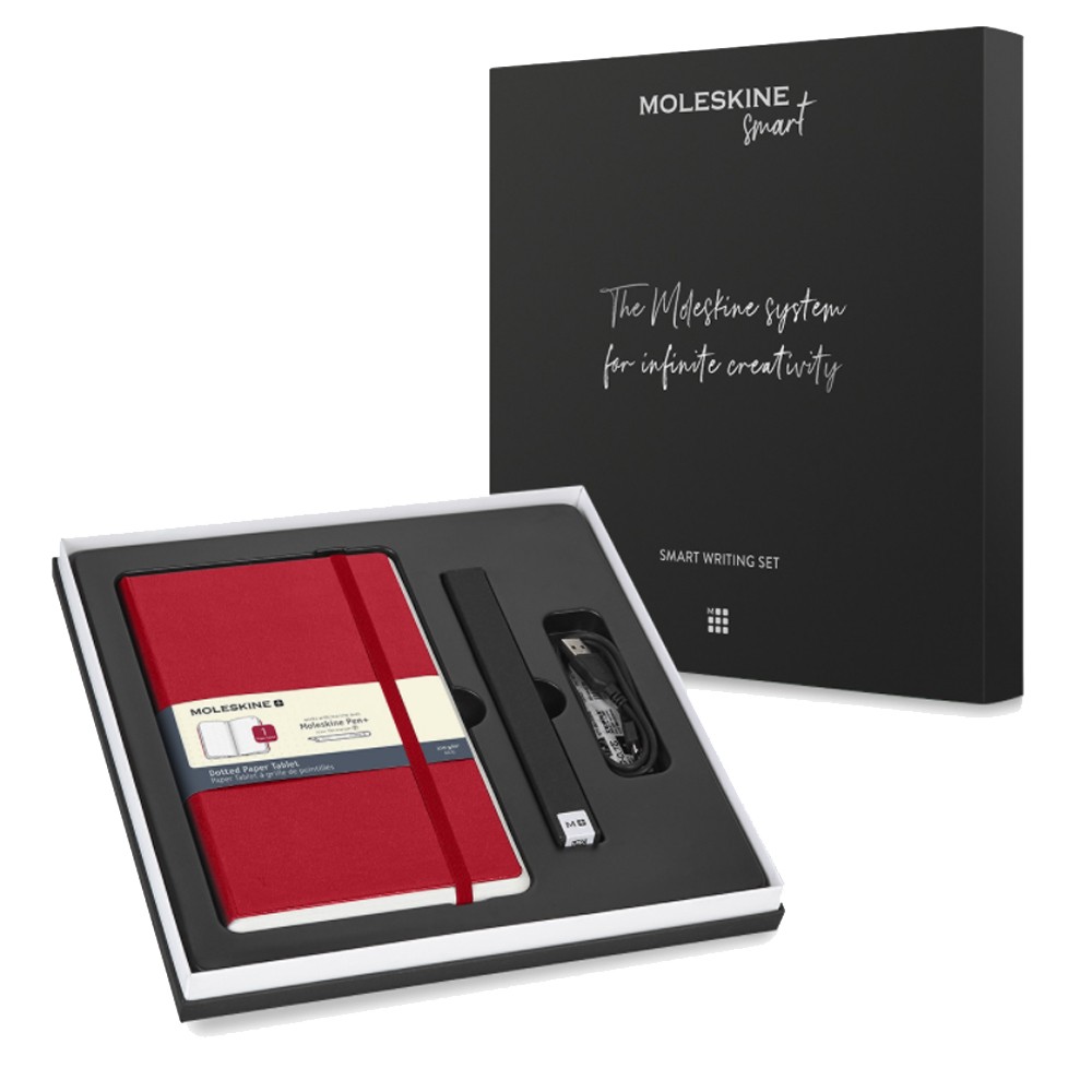 Набор Moleskine Smart Writing Set Ellipse Smart Pen + Paper Tablet красный в точку SWSAB34F201 video