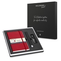Набор Moleskine Smart Writing Set Ellipse Smart Pen + Paper Tablet красный в точку SWSAB34F201