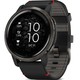 Фото Смарт-часы Garmin Venu 2 черные с кожаным ремешком 010-02430-21