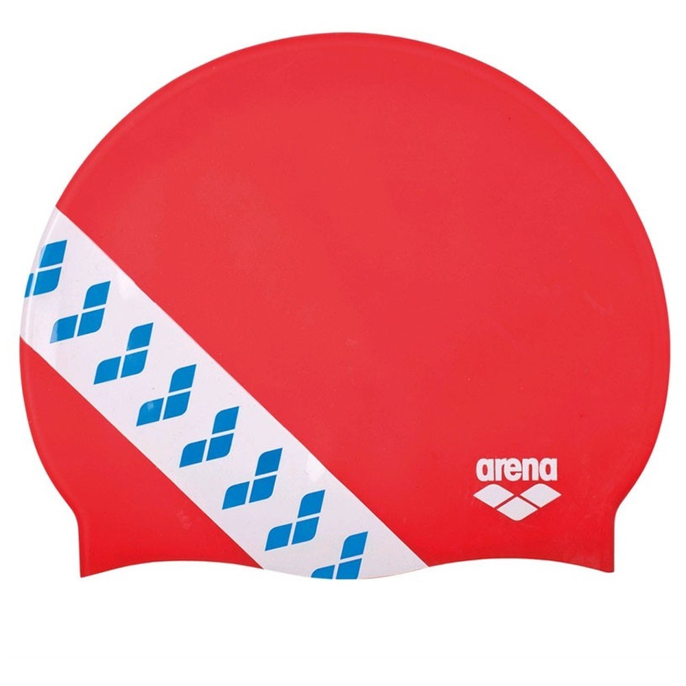 Шапочка для плавания Arena Team Stripe Cap красная 001463-477