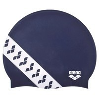 Фото Шапочка для плавания Arena Team Stripe Cap синяя 001463-701