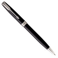 Комплект Шариковая ручка Parker SONNET 17 Black Lacquer CT BP 86 132 + Кожаная папка Tonino Lamborghini 47324735