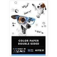 Фото Бумага цветная двусторонняя Kite Dogs A5 K22-293