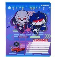 Тетрадь школьная Kite Transformers 12 листов клетка TF22-232