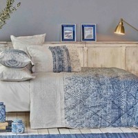 Набор постельное белье с одеялом Karaca Home Marea mavi голубой евро svt-2000022291163