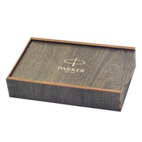 Подарочный набор: Подарочная коробка + Шариковая ручка Parker IM 17 Black GT BP 22 032+PW1
