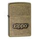 Фото Комплект Zippo Зажигалка 28994 201FB Zippo Stamp + Бензин + Кремни + Подарочная коробка