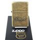 Фото Комплект Zippo Зажигалка 28994 201FB Zippo Stamp + Бензин + Кремни + Подарочная коробка