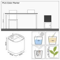 Умный вазон Lechuza Pila Planter Color 14,5 л коралловый 15908