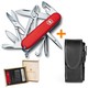 Фото Комплект Нож Victorinox Deluxe Tinker Red 1.4723 + Чехол с фонариком Police
