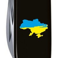 Комплект Нож Victorinox Huntsman Ukraine 1.3713.3_T1166u + Чехол с фонариком Police