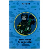 Книга записная Kite Храбрый кот А6 80 листов в клетку K22-199-6