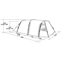 Палатка шестиместная Easy Camp Huntsville 600 Green/Grey 929578