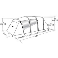 Палатка шестиместная Easy Camp Huntsville Twin 600 Green/Grey 929579