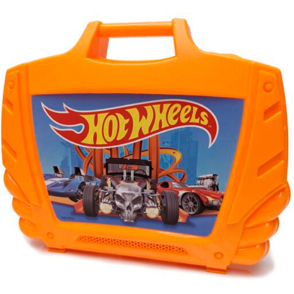 Гаражный кейс для машинок Hot Wheels оранжевый HWCC16-1
