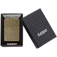 Зажигалка Zippo 201FB FLAT BTM ANTIQUE BRASS