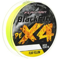 Шнур Flagman Blackfire PE X-4 150м 0.06мм Fluo Yellow X4B-006