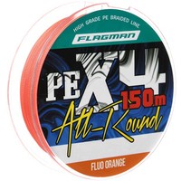 Шнур Flagman All-Round PE X-4 150м 0.19мм Fluo Orange X4AO-019