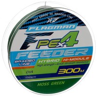 Шнур Flagman PE Hybrid X4 Feeder Moss Green 300м 0.12мм 29300-012