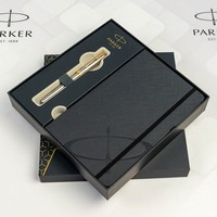 Набор Parker SONNET Stainless Steel GT FP F перьевая ручка + блокнот Parker 84 111b24