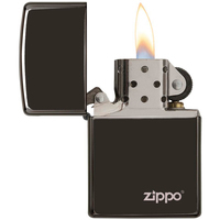 Зажигалка Zippo 24756ZL EBONY W/ZIPPO LASERED