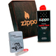 Фото Подарочный набор Zippo Зажигалка 207 Carp CLASSIC street chrome + Коробка + Бензин 3141 + Кремни 2406