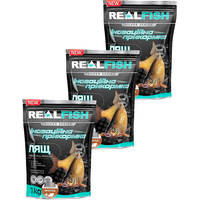 Фото Набор Прикормка Real Fish Лещ Шоколад 1 кг 3 упаковки 4820026883762