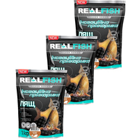 Фото Набор Прикормка Real Fish Лещ Корица-ваниль 1 кг 3 упаковки 4820026883762