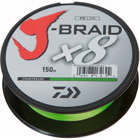 Шнур Daiwa J-Braid X8 150m Chartreuse 9.0kg 0.16mm #1.2 12750-016