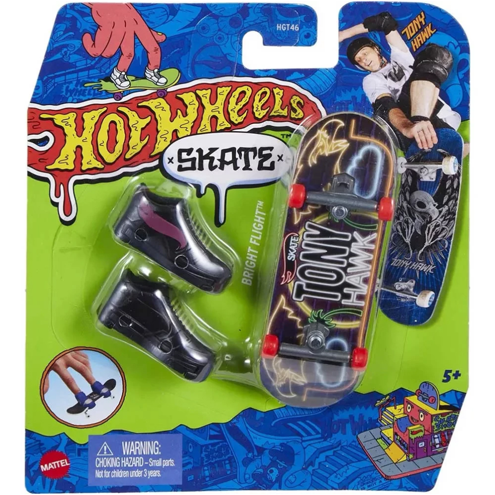 Игровой набор Hot Wheels Скейт и обувь для пальчиков HGT46-12