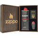 Фото Подарочный набор Zippo Зажигалка 218-U + Коробка + Бензин 3141 + Кремни 2406